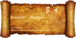 Bankó Amadea névjegykártya